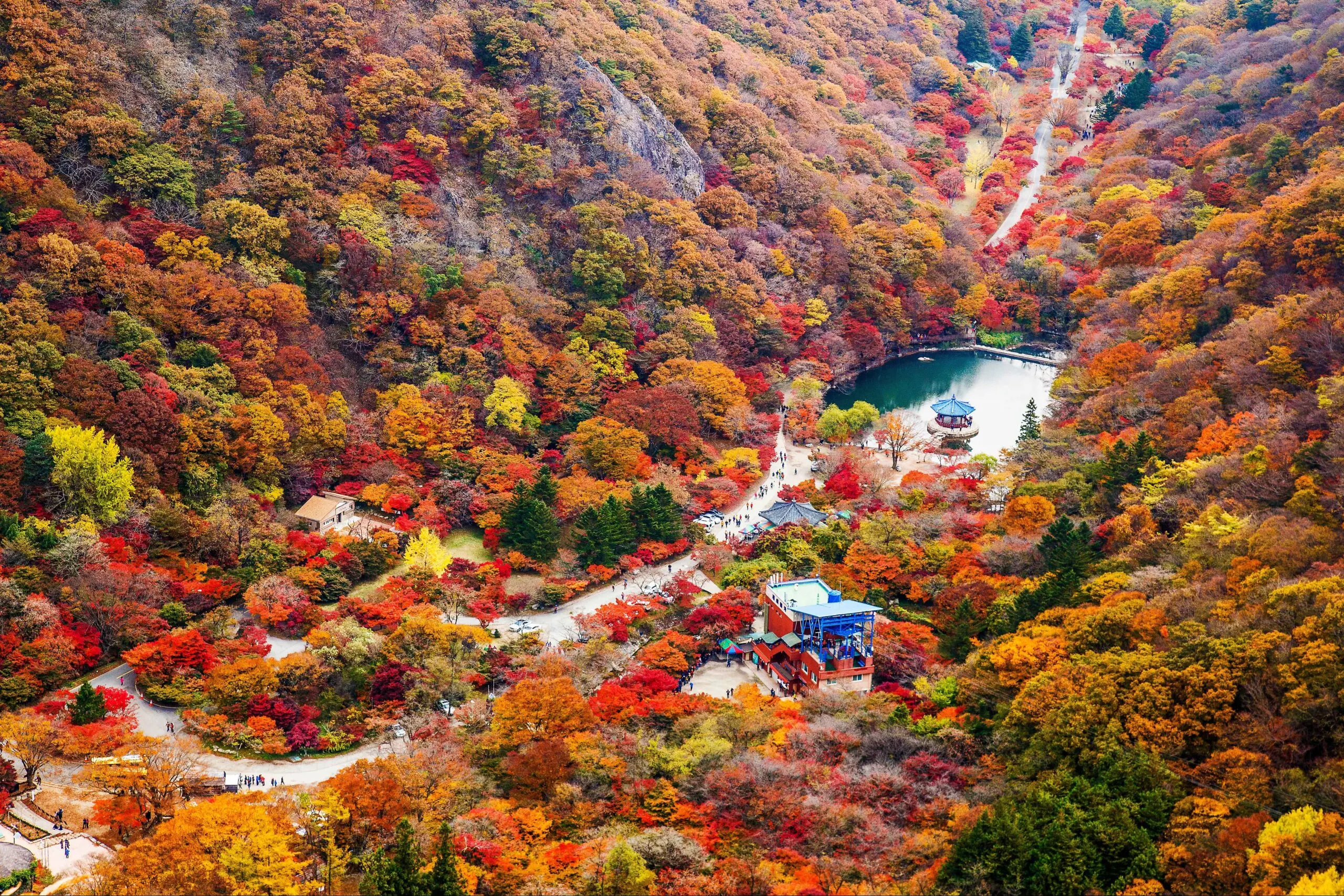 Naejangsan-mountain in Corea del Sud