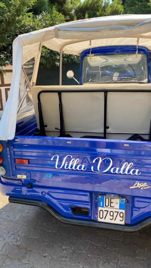 Un'ape calessino di Villa Dalla a San Domino