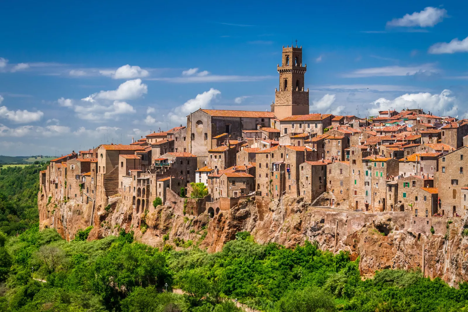 Skyline del borgo di Pitigliano in Maremma