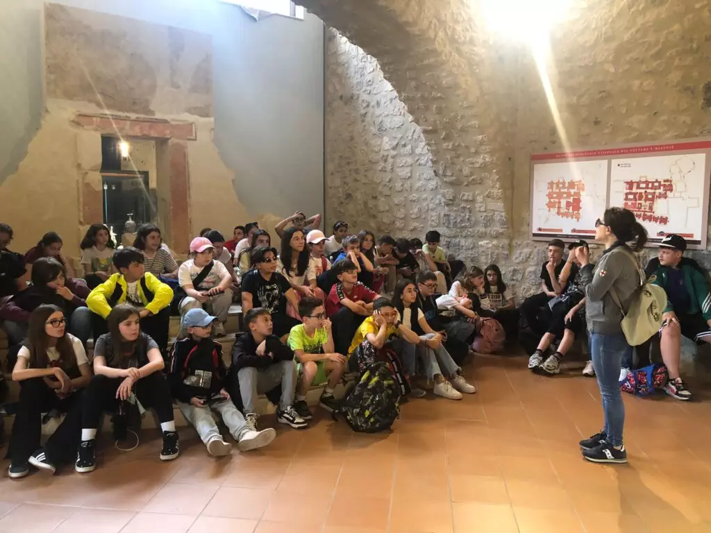 La classe al completo al Museo del Vulture